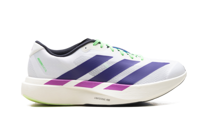Adizero Evo SL "White Purple Lime Burst" JS4495
