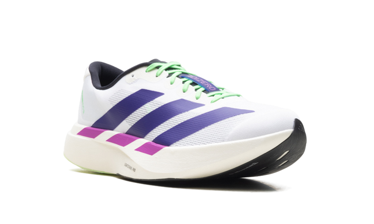 Adizero Evo SL "White Purple Lime Burst" JS4495