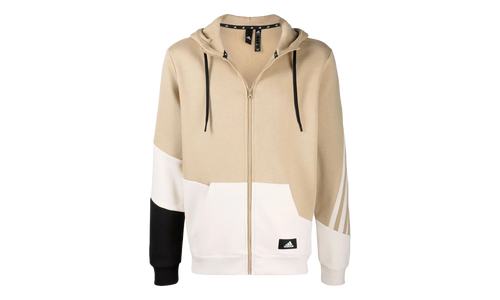 Colorblock Hoodie "Beige Tone / Wonder White" H39774