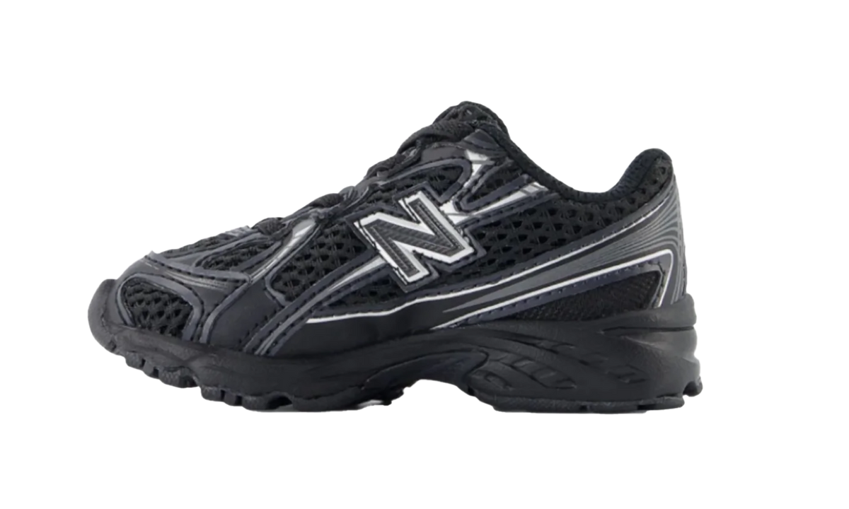 740 Bungee Lace (TD) "Black Silver Metallic" IZ740BM