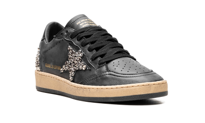 BALL STAR NAPPA UPPER AND SPUR LEATHER STAR SHINY LEATHER HEEL WITH STUDS "BLACK" GWF00117.F004375.90100