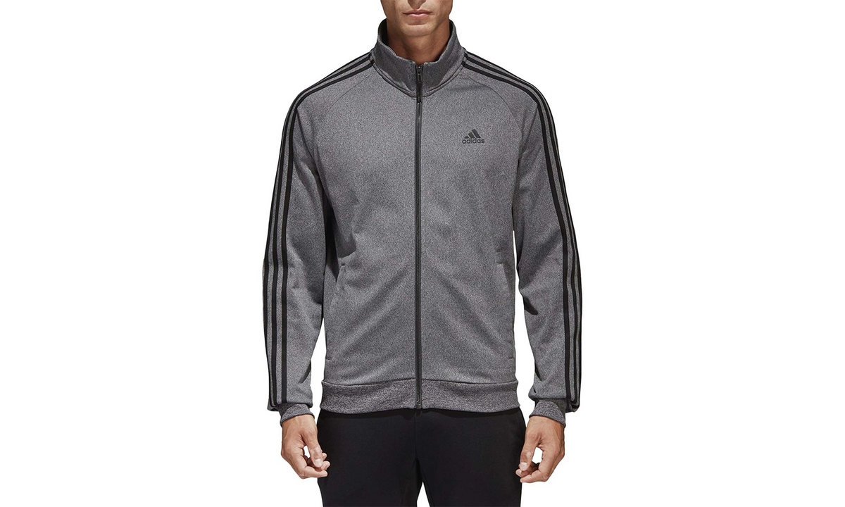 Essentials 3-Stripe Tricot Tracktop "Dark Heather Grey / Black" CD8752