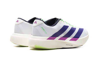 Adizero Evo SL "White Purple Lime Burst" JS4495